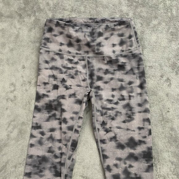 Varley Leggings Womens M Let's Go 24” Concrete Leaf Gray Workout Athleisure Gym - Picture 6 of 12
